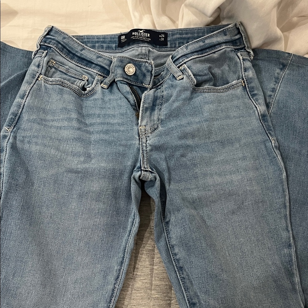 Hollister Women's Sky Blue Skinny Jeans